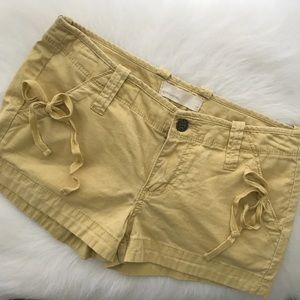 Sound & Matter Yellow Mini shorts